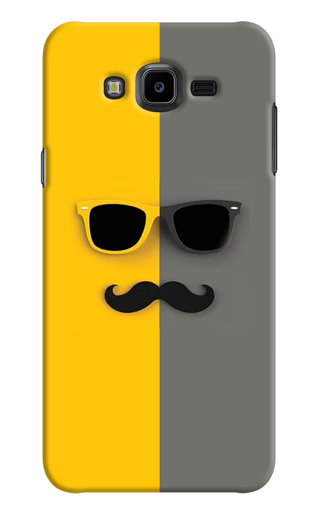 Sunglasses with Mustache Samsung J7 Nxt Hard Case Back Cover by Casekaro