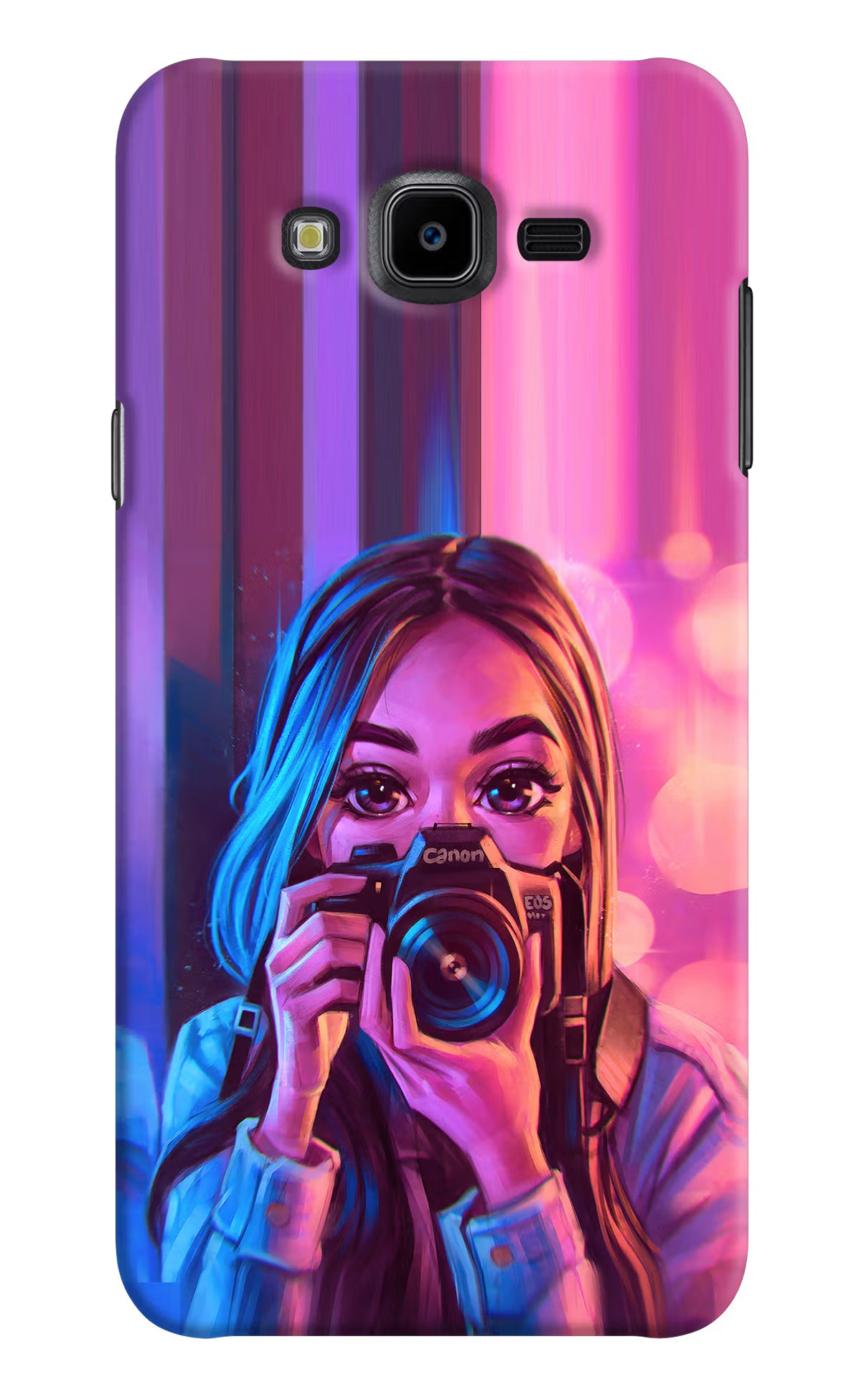 Girl Photographer Samsung J7 Nxt Hard Case Back Cover by Casekaro