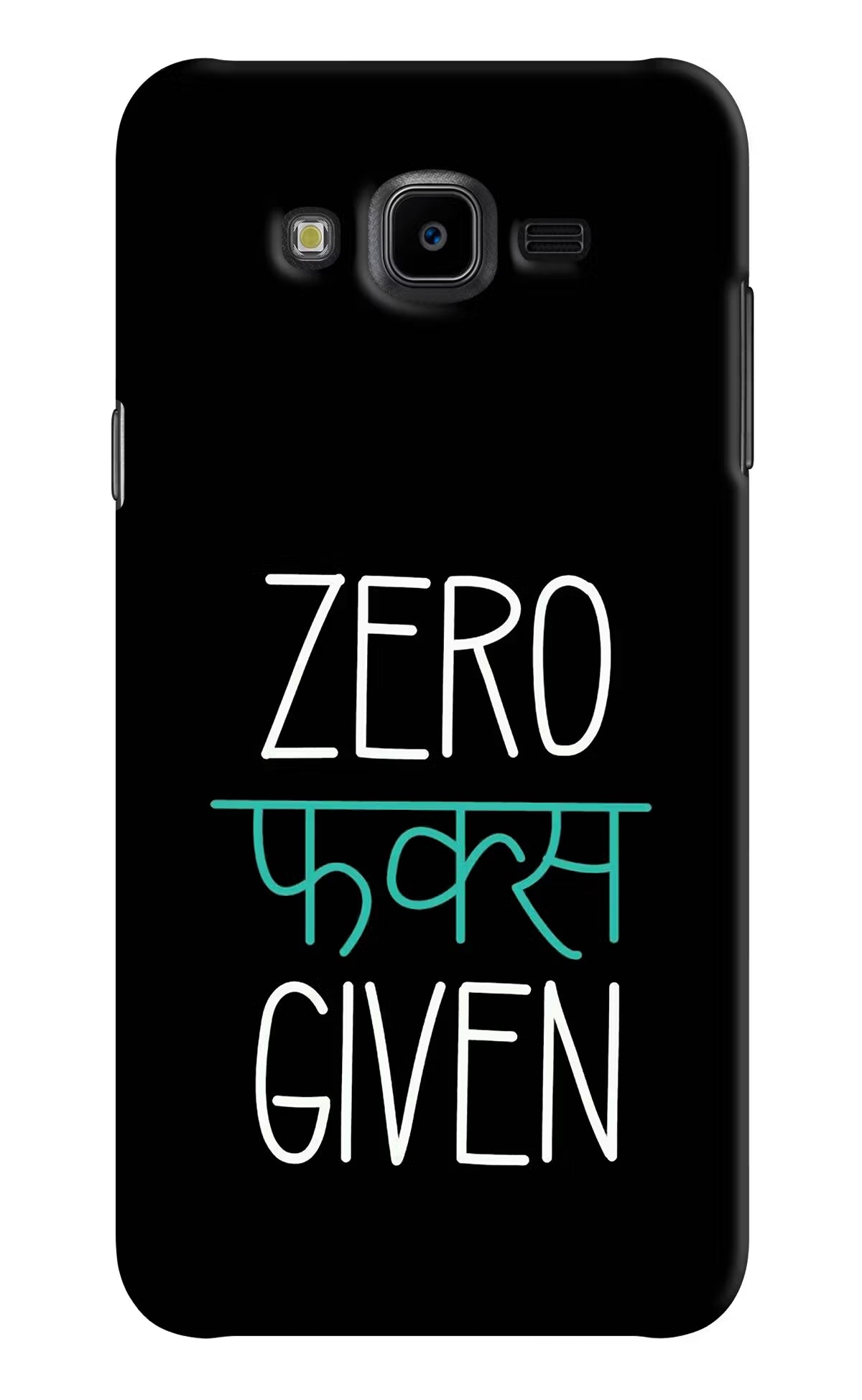 Zero Fucks Given Samsung J7 Nxt Hard Case Back Cover by Casekaro