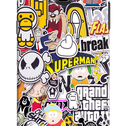Sticker Bomb Samsung J7 Nxt Hard Case Back Cover by Casekaro