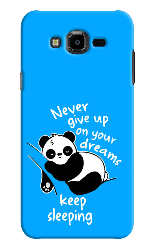 Keep Sleeping Samsung J7 Nxt Hard Case Back Cover by Casekaro