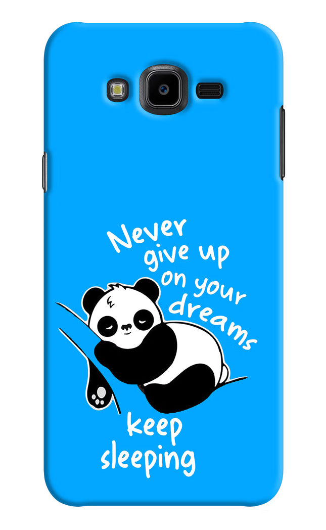 Keep Sleeping Samsung J7 Nxt Hard Case Back Cover by Casekaro