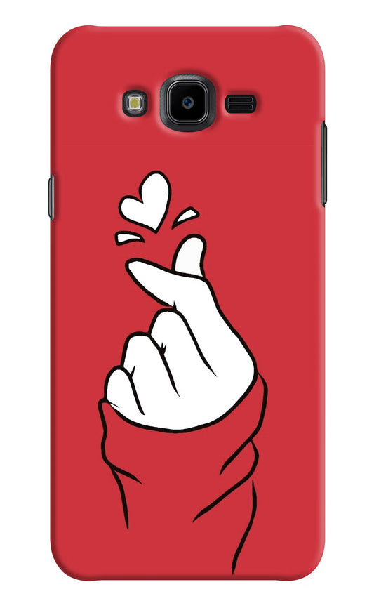 Korean Love Sign Samsung J7 Nxt Hard Case Back Cover by Casekaro