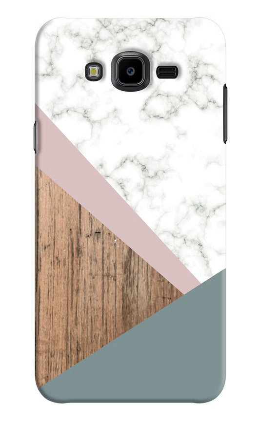 Marble wood Abstract Samsung J7 Nxt Hard Case Back Cover by Casekaro