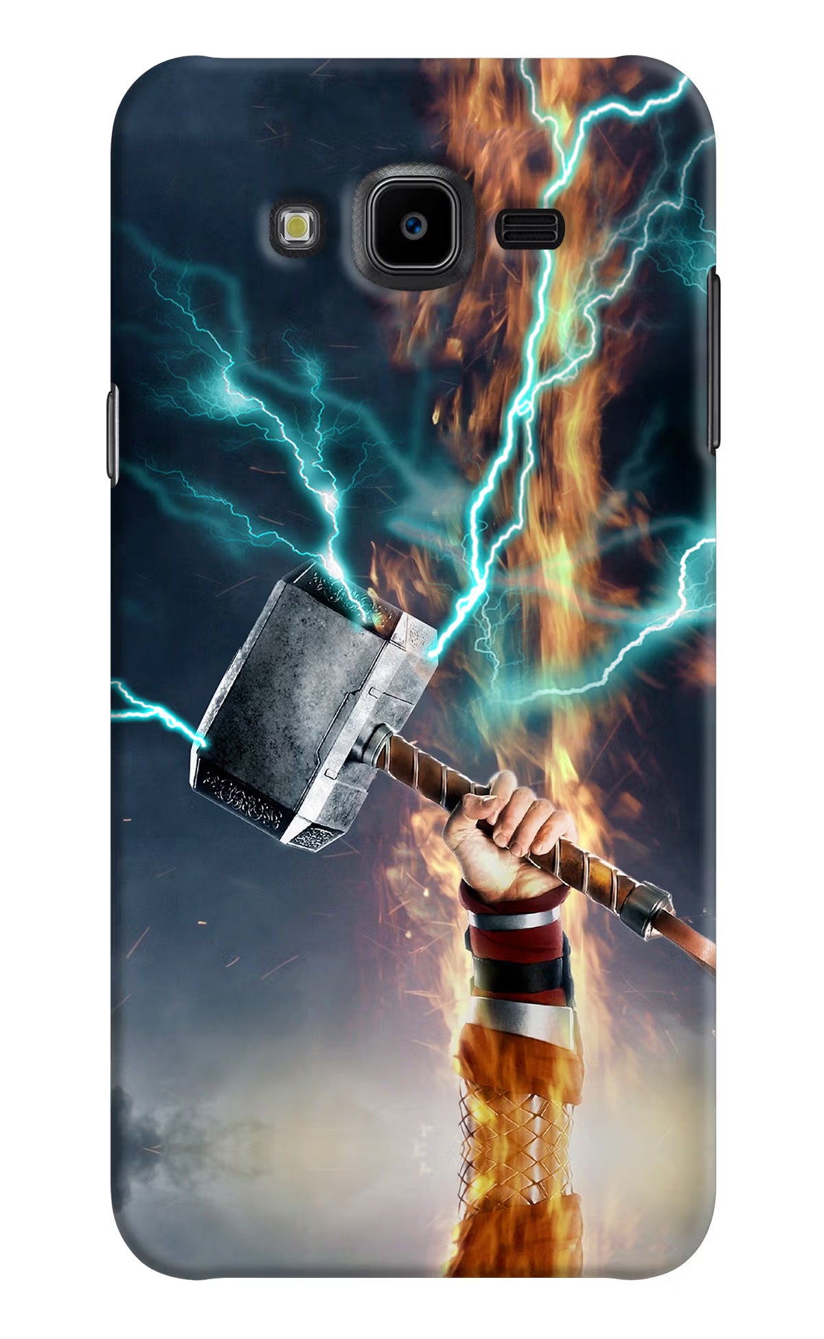 Thor Hammer Mjolnir Samsung J7 Nxt Hard Case Back Cover by Casekaro