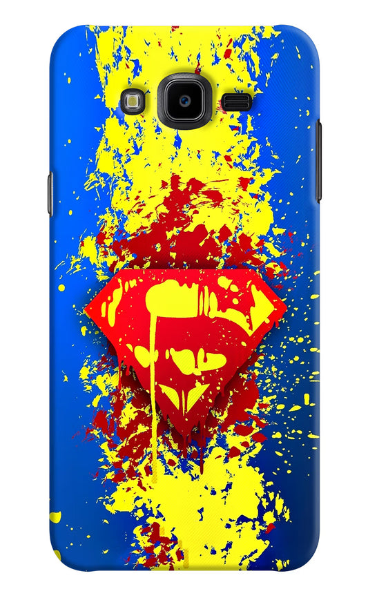 Superman logo Samsung J7 Nxt Hard Case Back Cover by Casekaro