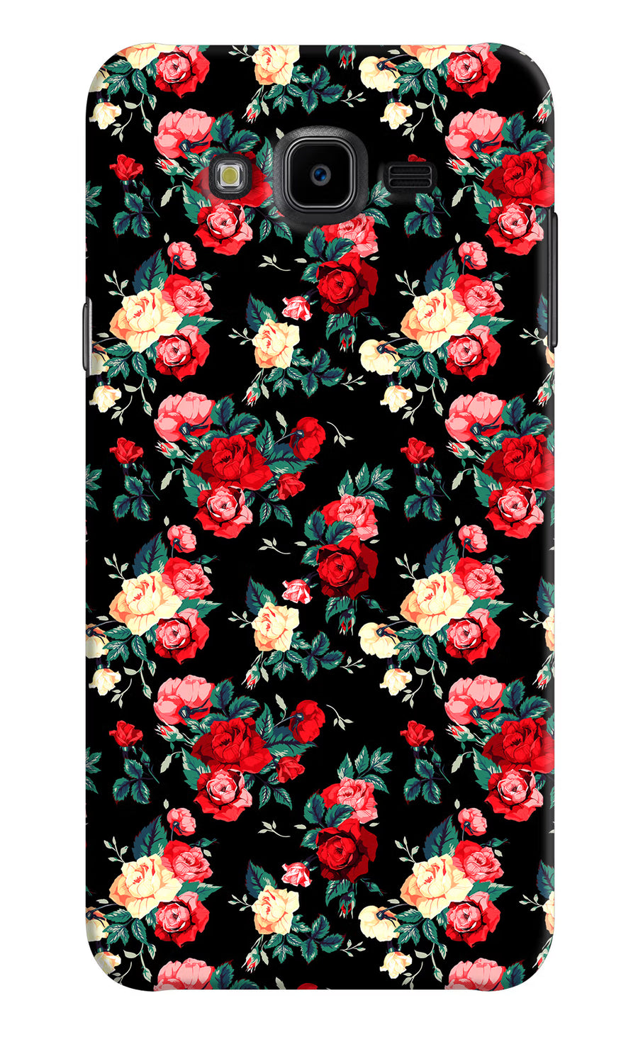Rose Pattern Samsung J7 Nxt Back Cover, Hard case