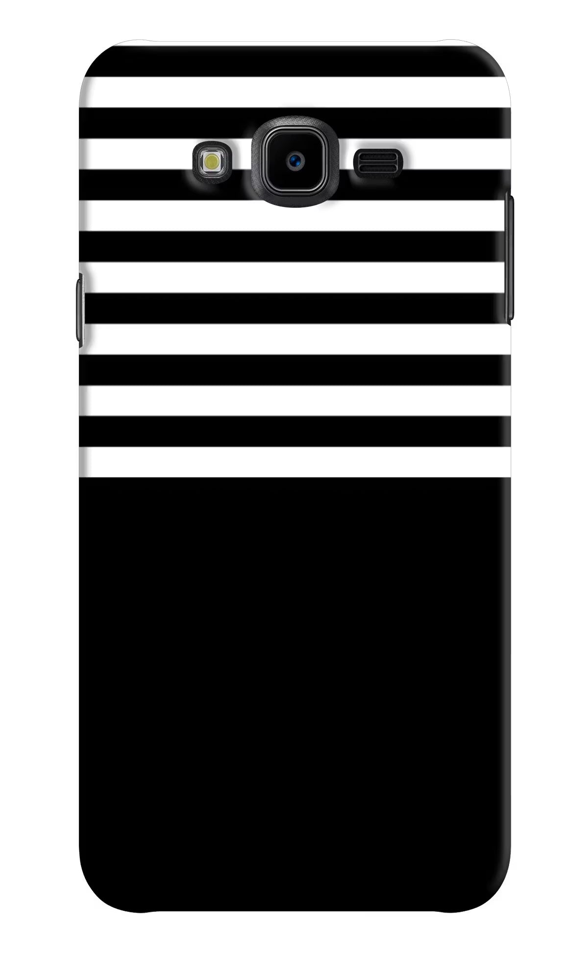 Black and White Print Samsung J7 Nxt Hard Case Back Cover by Casekaro