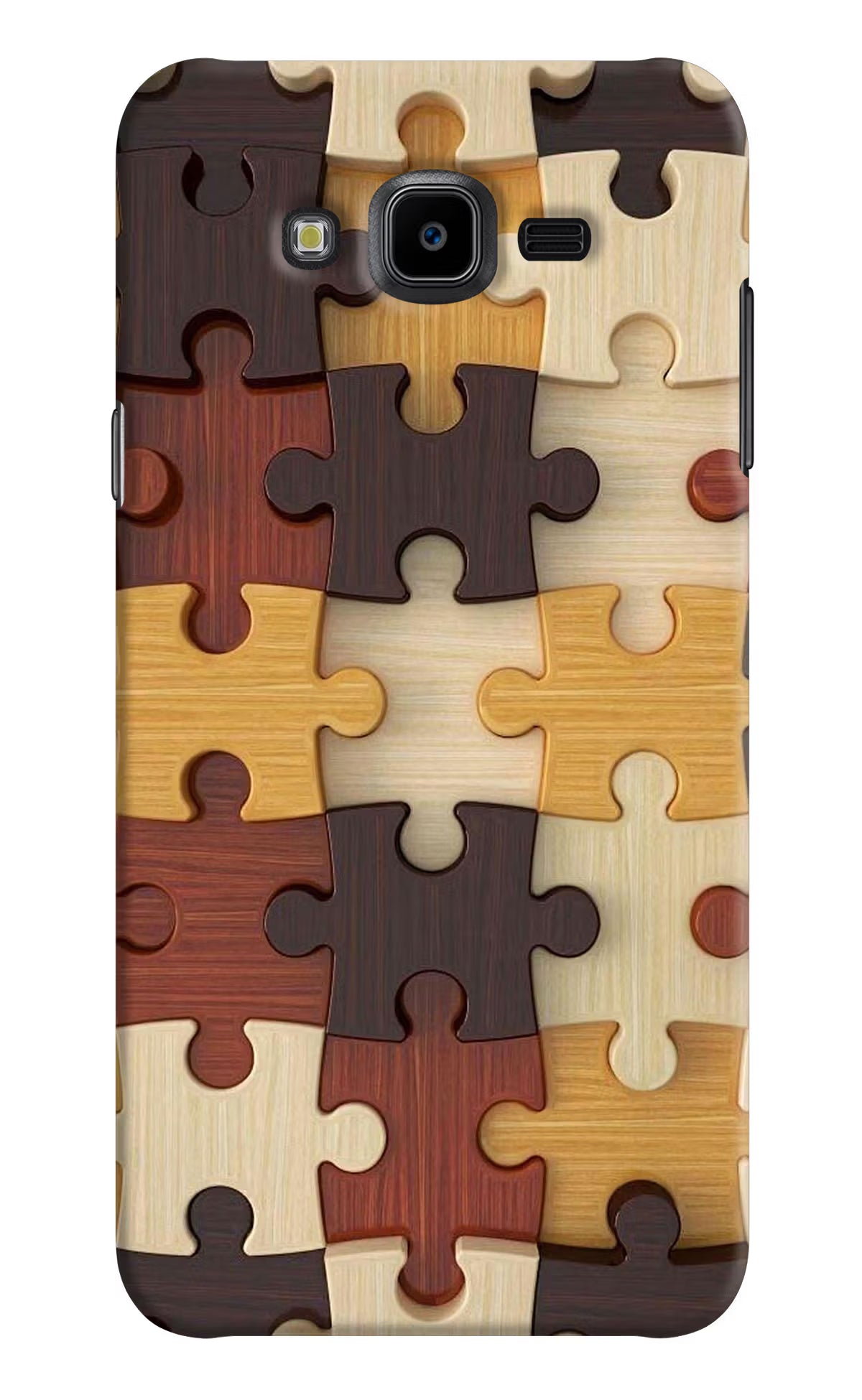 Wooden Puzzle Samsung J7 Nxt Hard Case Back Cover by Casekaro