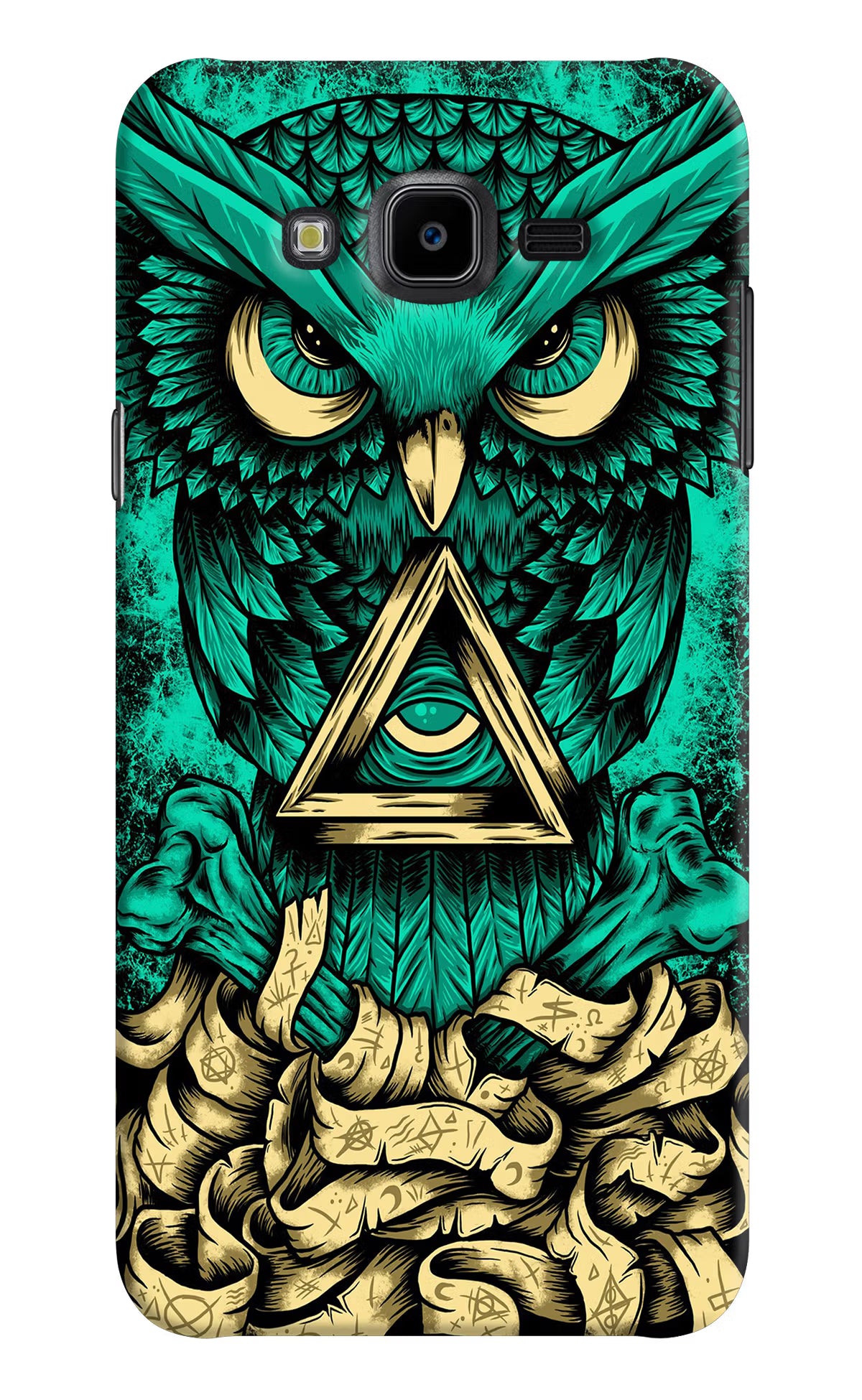 Green Owl Samsung J7 Nxt Hard Case Back Cover by Casekaro
