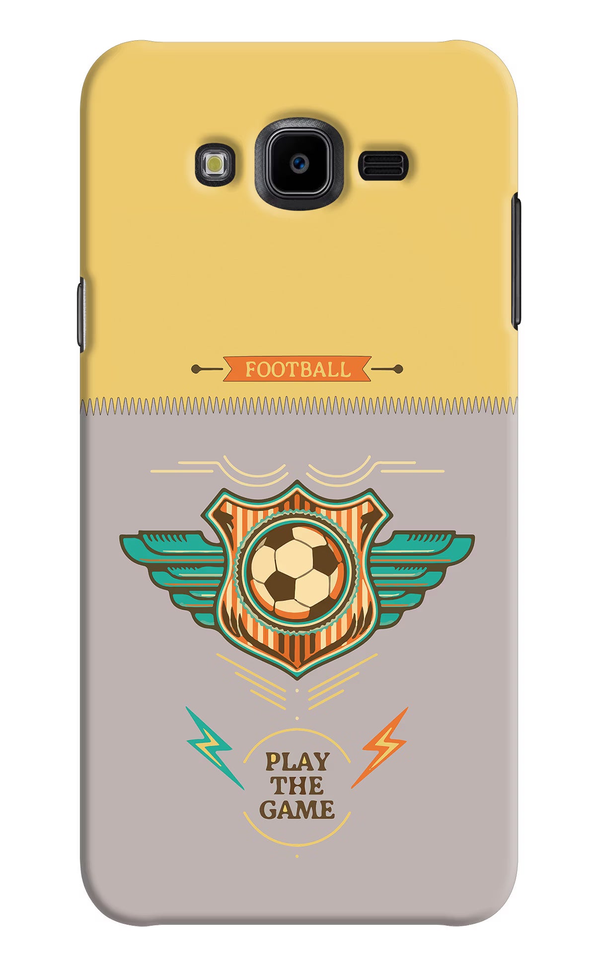 Football Samsung J7 Nxt Hard Case Back Cover by Casekaro