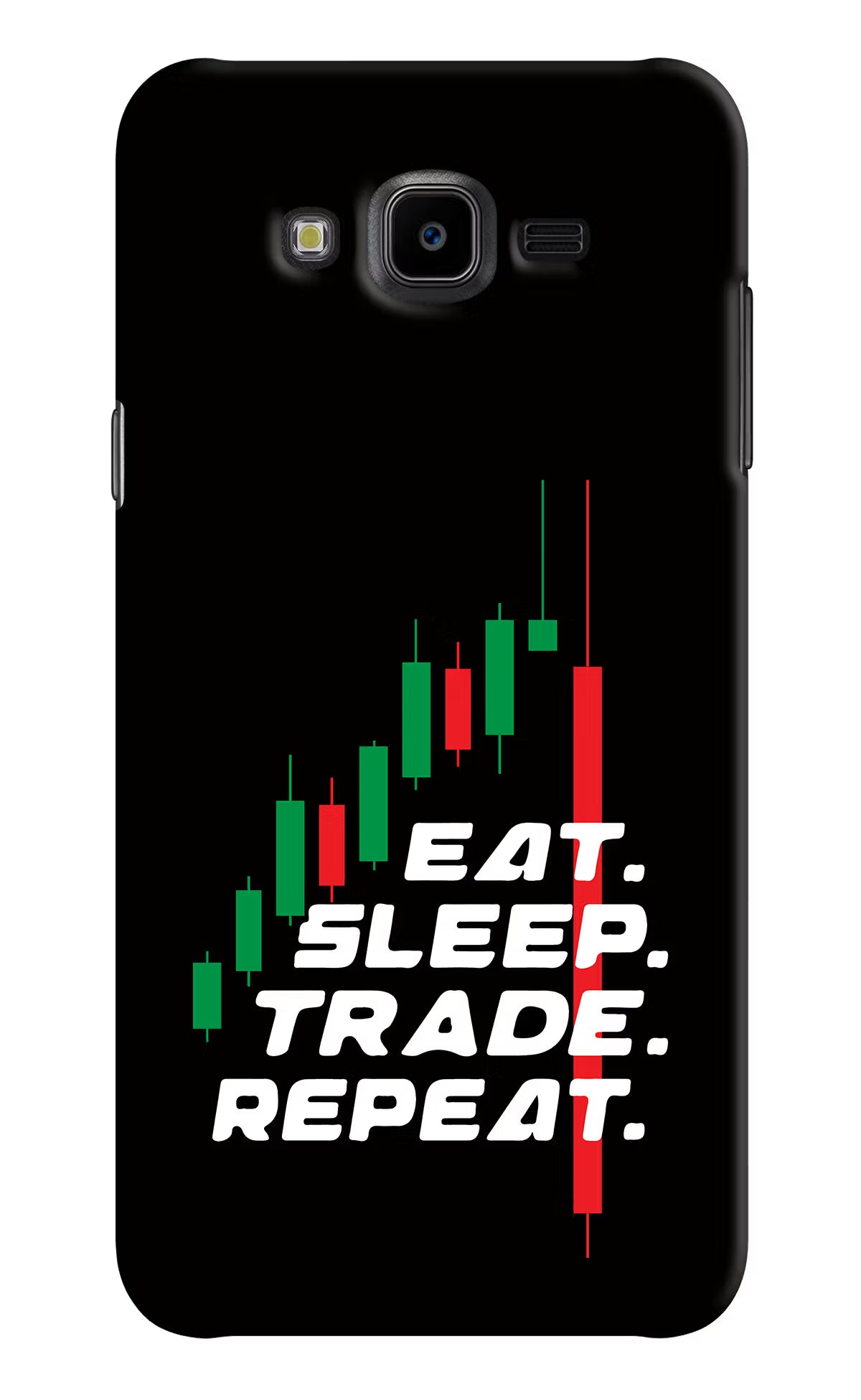 Eat Sleep Trade Repeat Samsung J7 Nxt Hard Case Back Cover by Casekaro