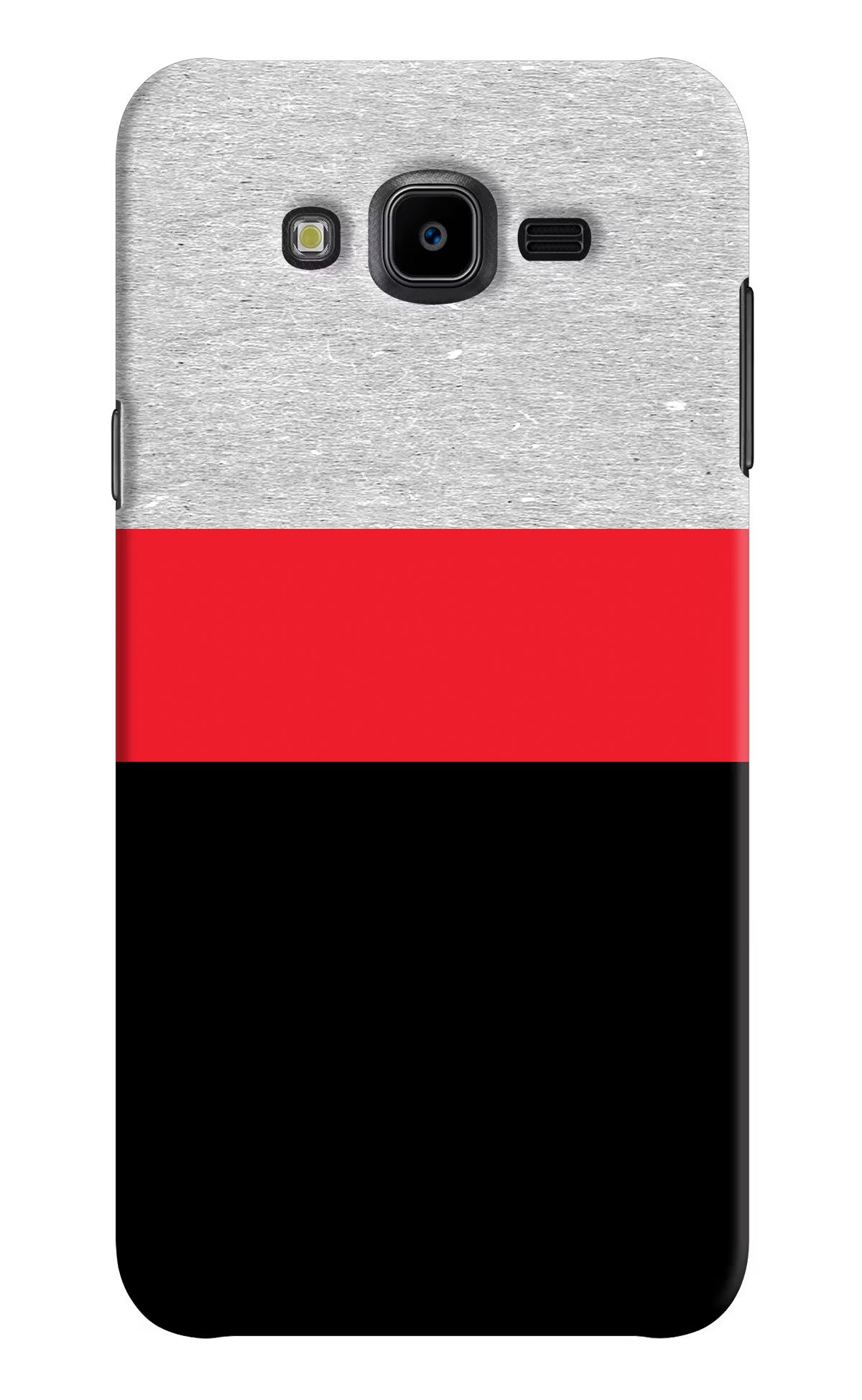 Tri Color Pattern Samsung J7 Nxt Hard Case Back Cover by Casekaro
