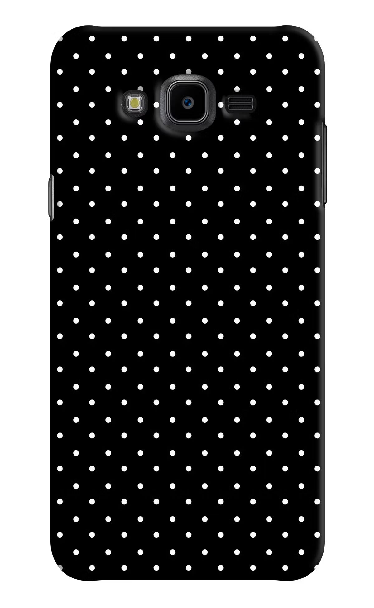 White Dots Samsung J7 Nxt Hard Case Back Cover by Casekaro