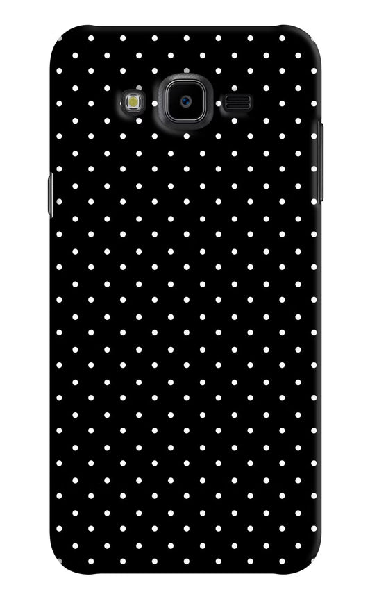 White Dots Samsung J7 Nxt Hard Case Back Cover by Casekaro