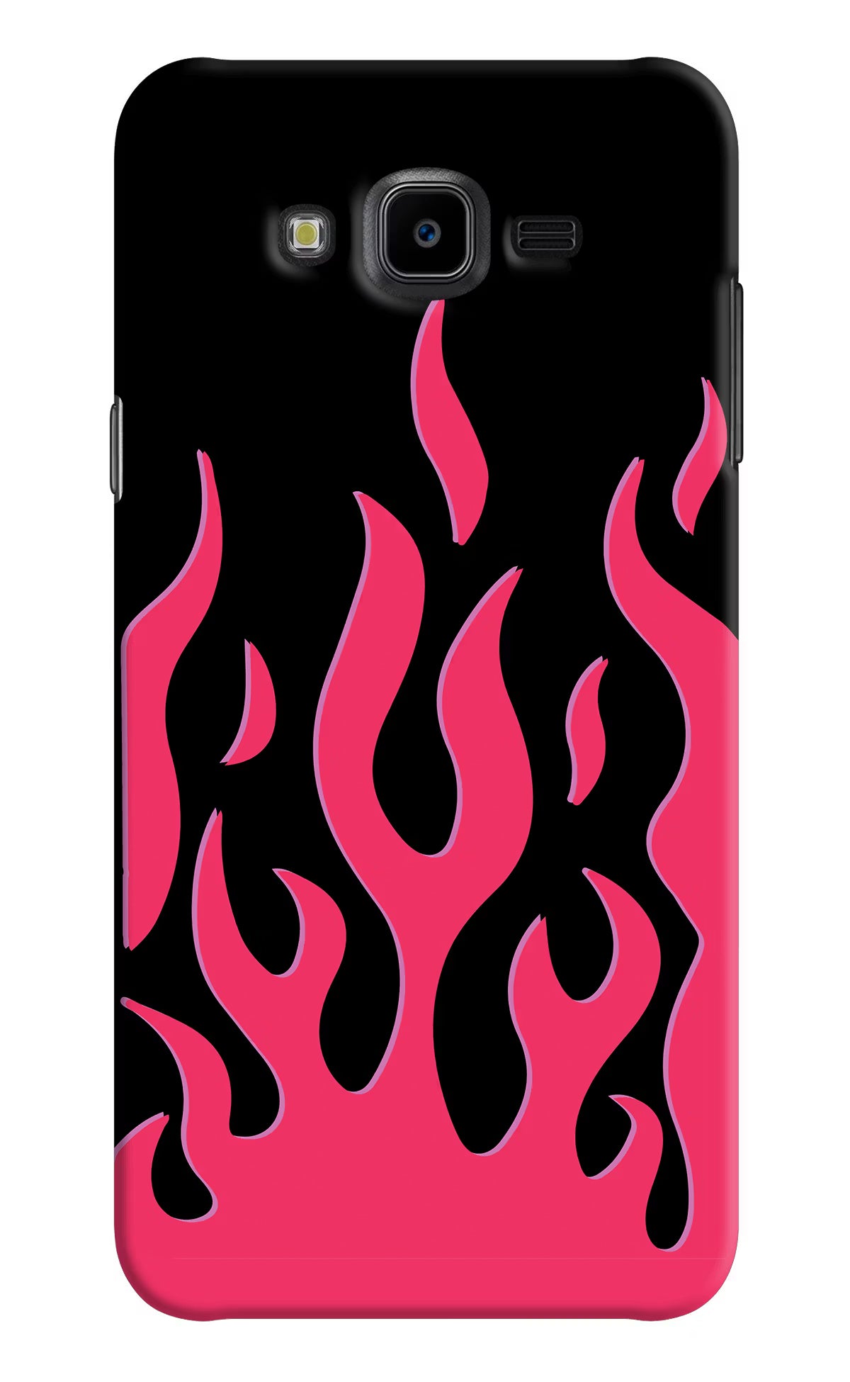 Fire Flames Samsung J7 Nxt Hard Case Back Cover by Casekaro