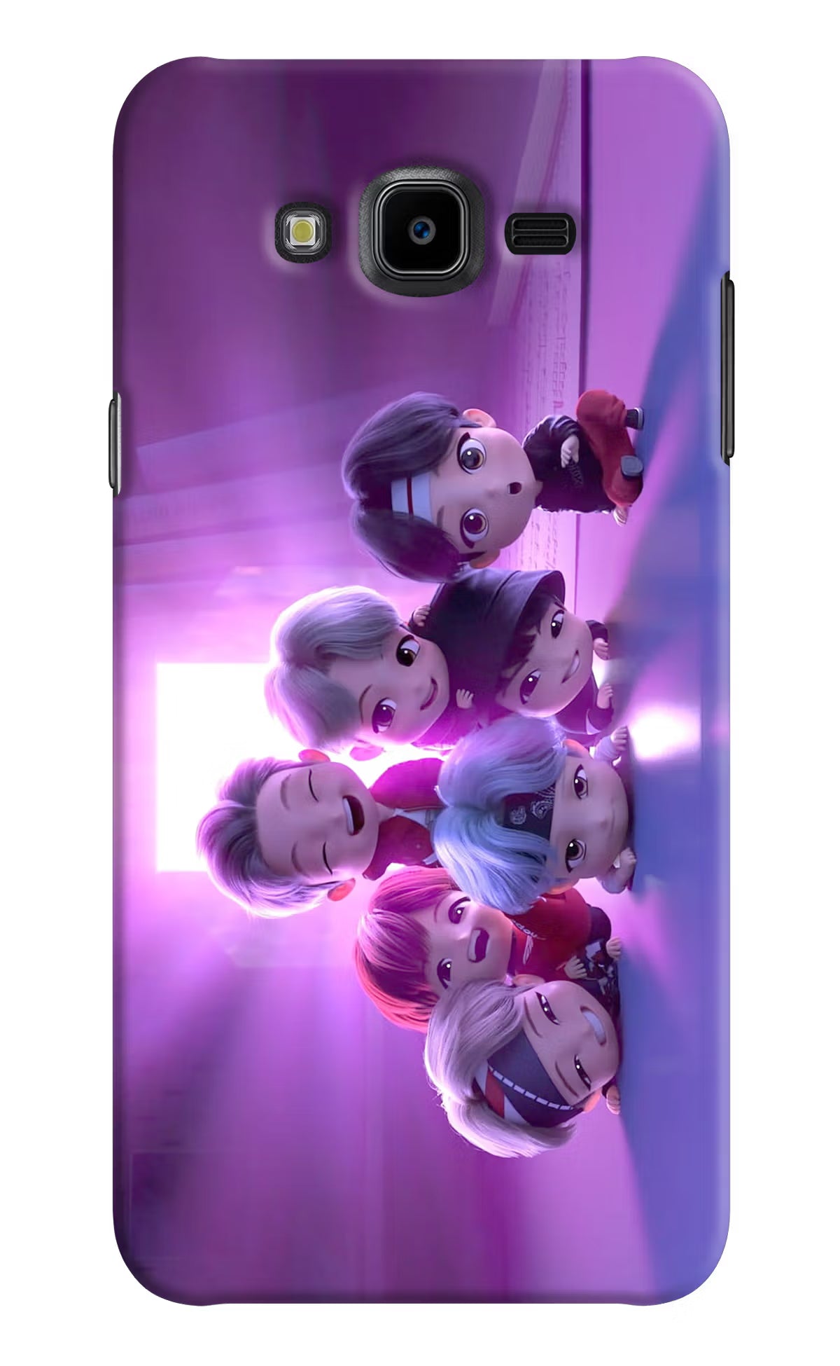 BTS Chibi Samsung J7 Nxt Hard Case Back Cover by Casekaro
