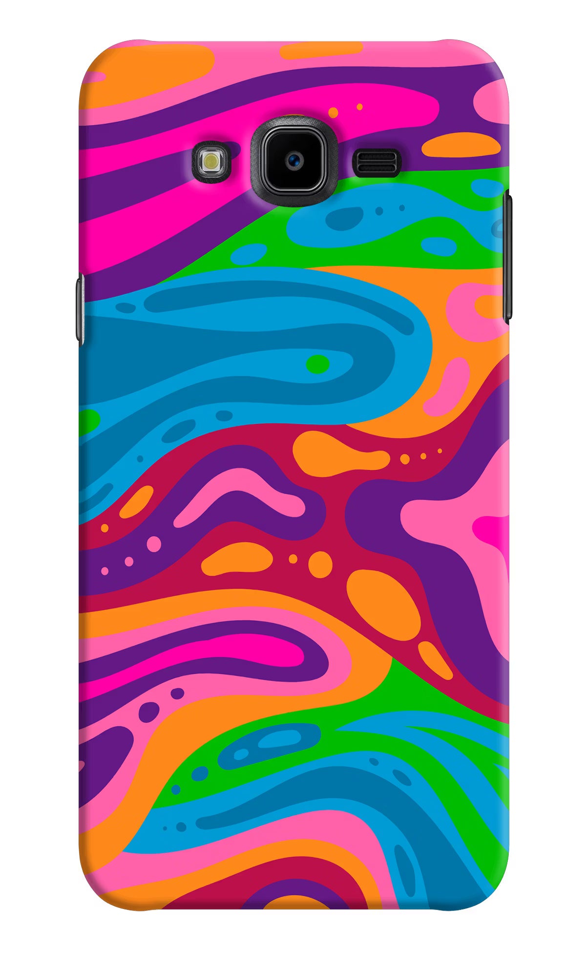 Trippy Pattern Samsung J7 Nxt Hard Case Back Cover by Casekaro