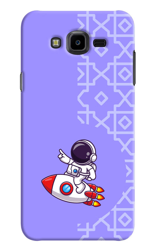 Cute Astronaut Samsung J7 Nxt Hard Case Back Cover by Casekaro