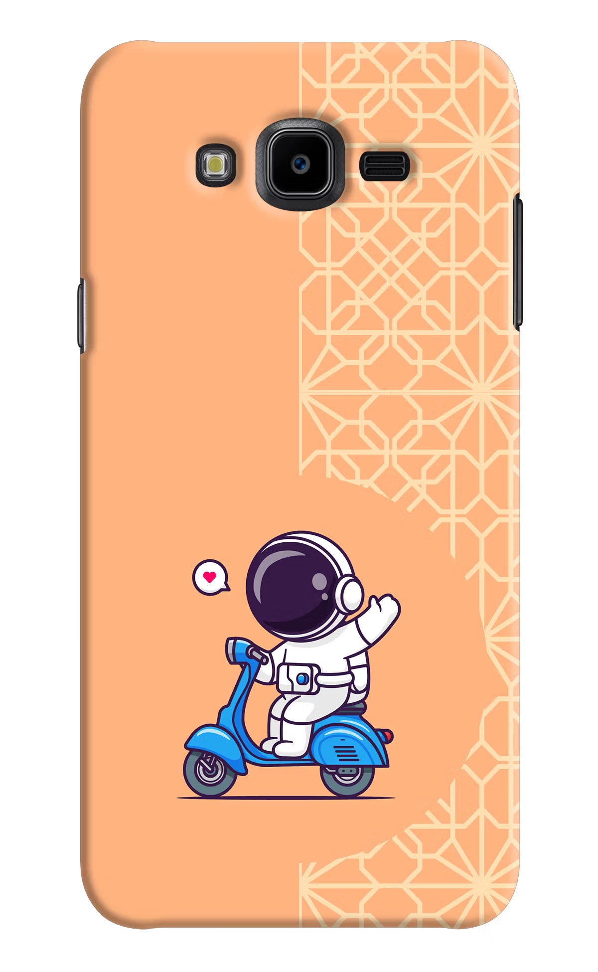 Cute Astronaut Riding Samsung J7 Nxt Hard Case Back Cover by Casekaro