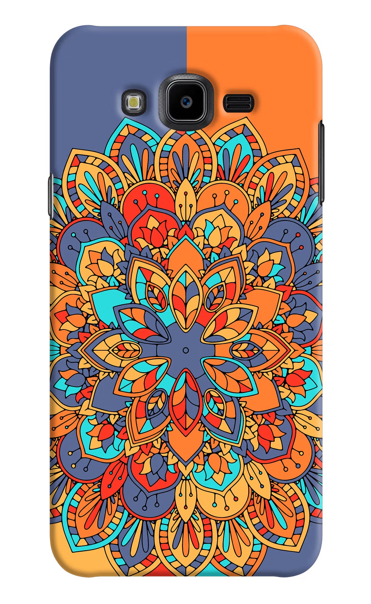 Color Mandala Samsung J7 Nxt Hard Case Back Cover by Casekaro
