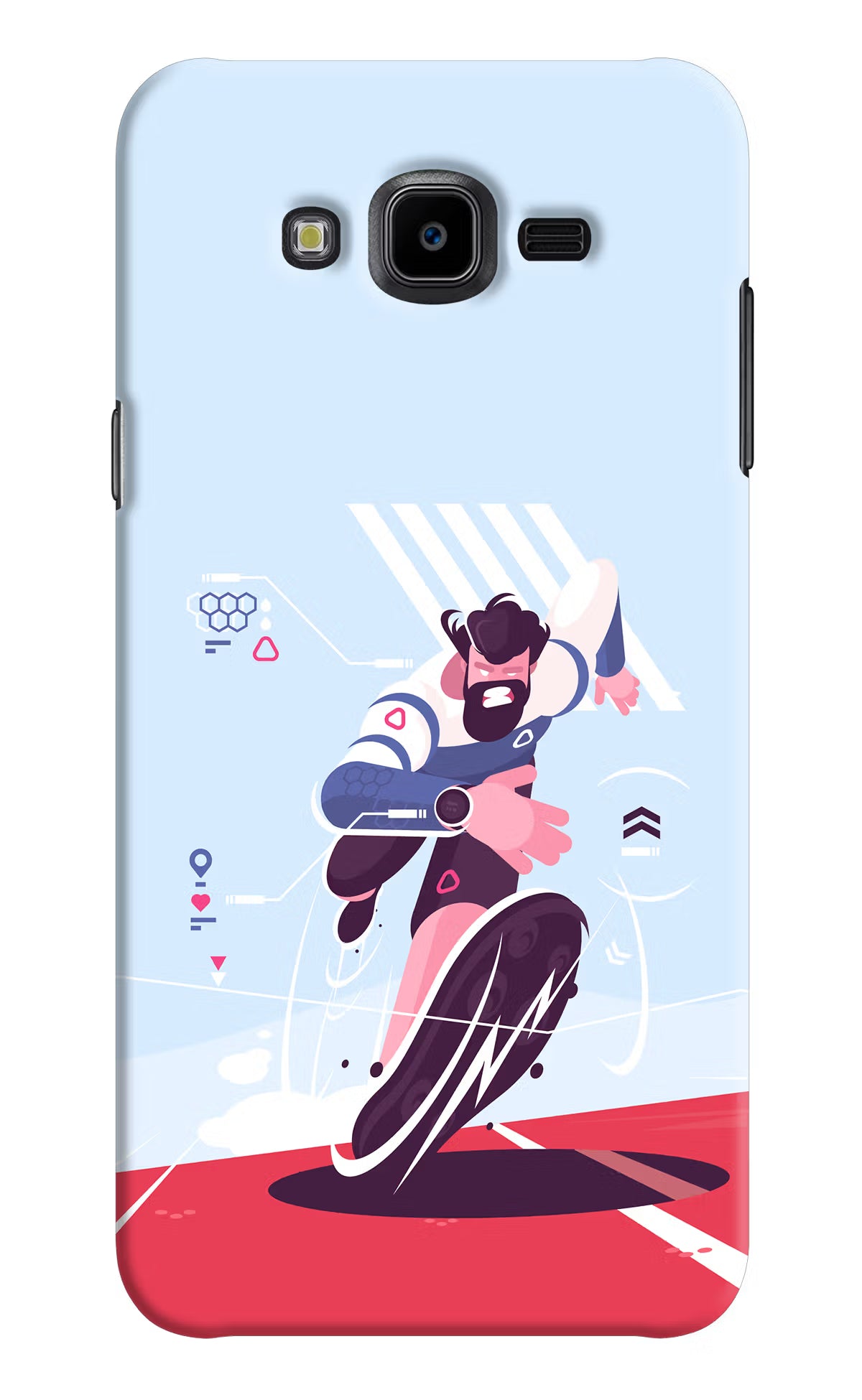 Run Pro Samsung J7 Nxt Hard Case Back Cover by Casekaro