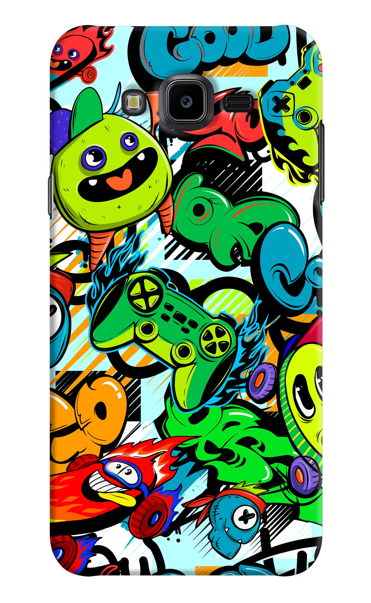 Game Doodle Samsung J7 Nxt Hard Case Back Cover by Casekaro