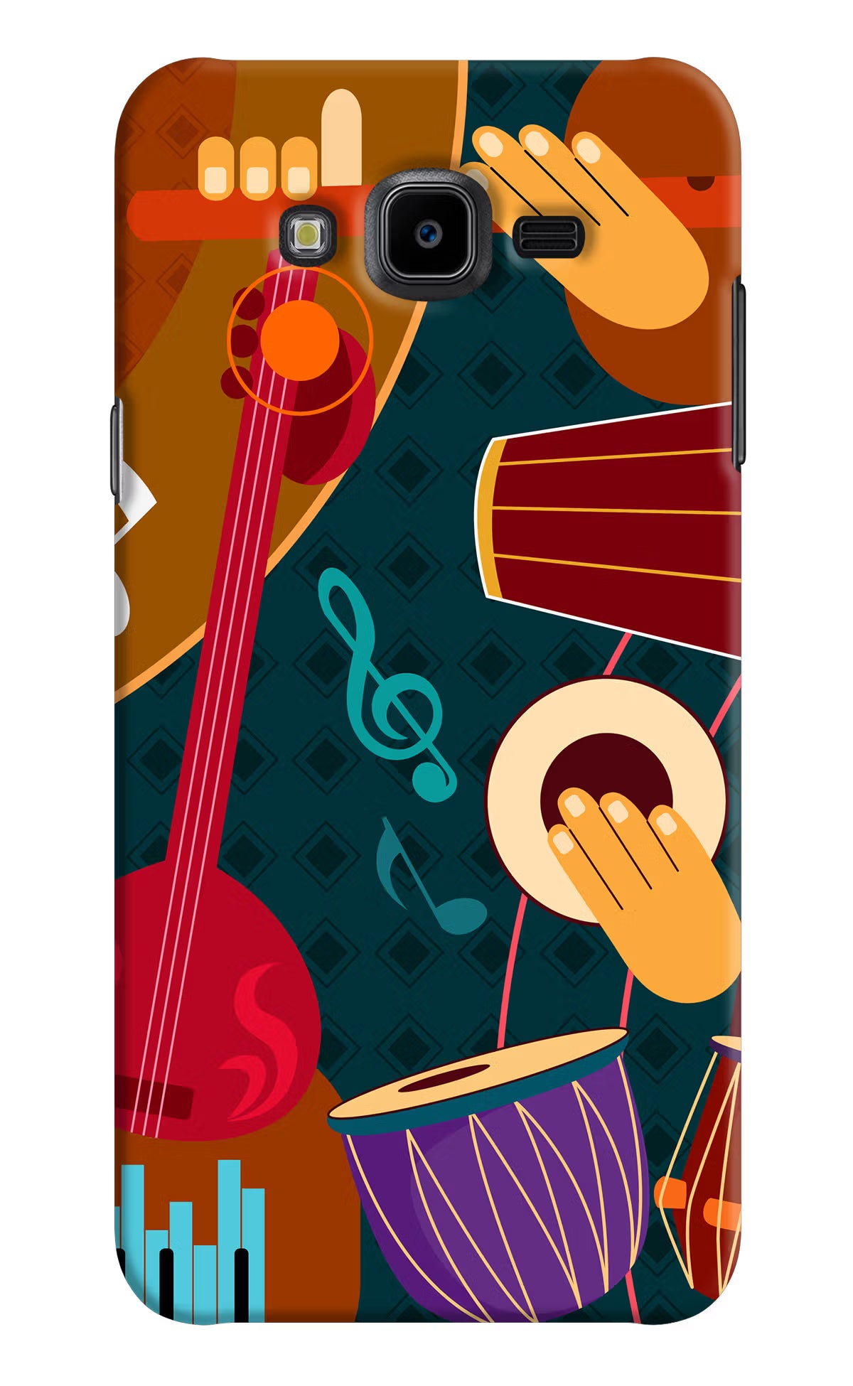 Music Instrument Samsung J7 Nxt Hard Case Back Cover by Casekaro