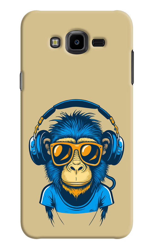 Monkey Headphone Samsung J7 Nxt Hard Case Back Cover by Casekaro