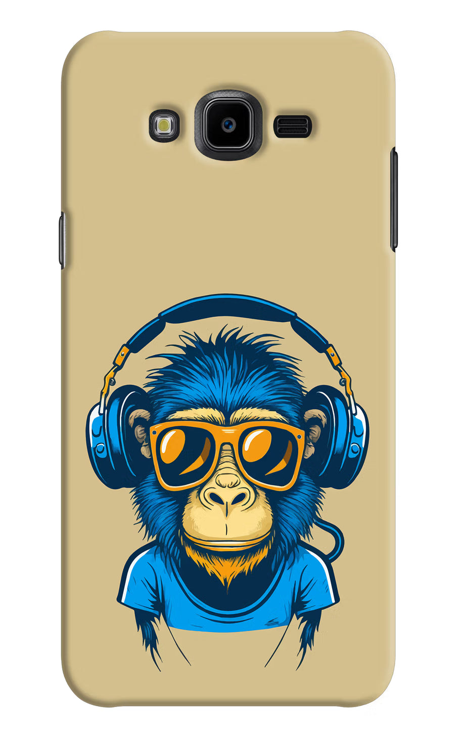 Monkey Headphone Samsung J7 Nxt Back Cover, Hard case