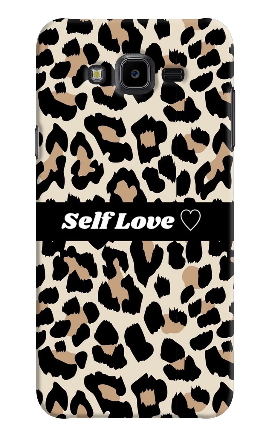 Leopard Print Self Love Samsung J7 Nxt Back Cover, Hard case
