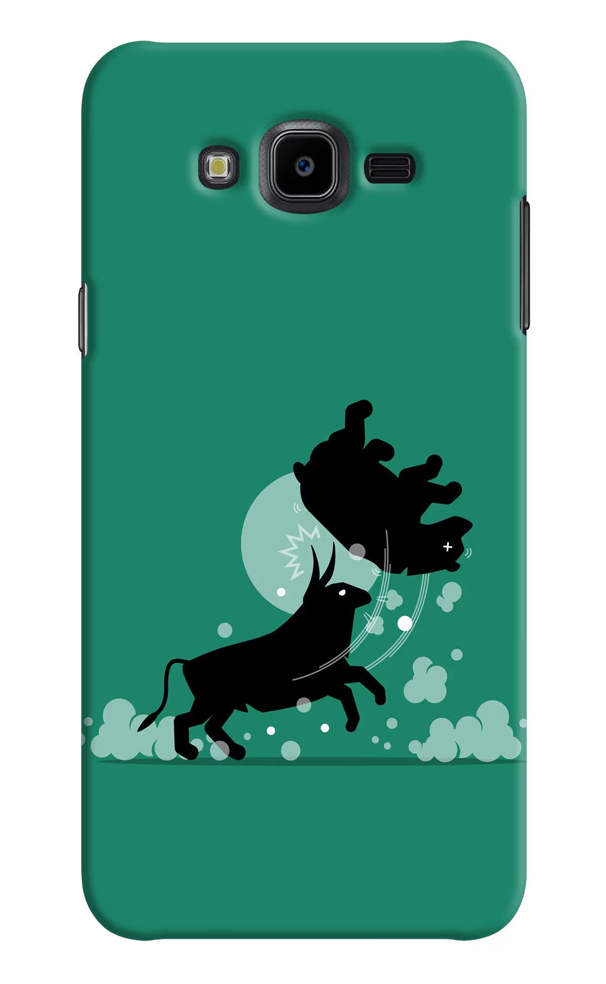 Bull Conqueror Samsung J7 Nxt Hard Case Back Cover by Casekaro