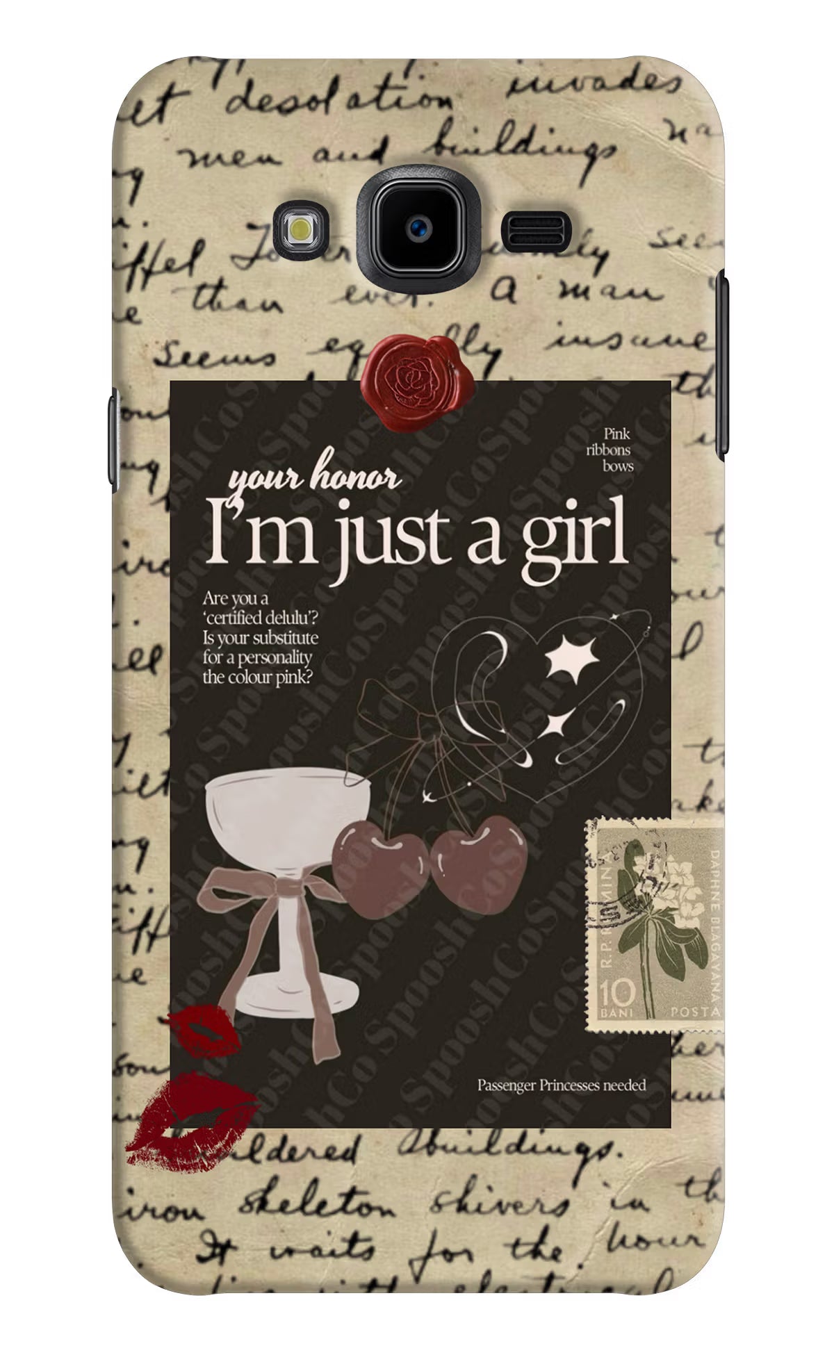 I am just a girl Samsung J7 Nxt Hard Case Back Cover by Casekaro