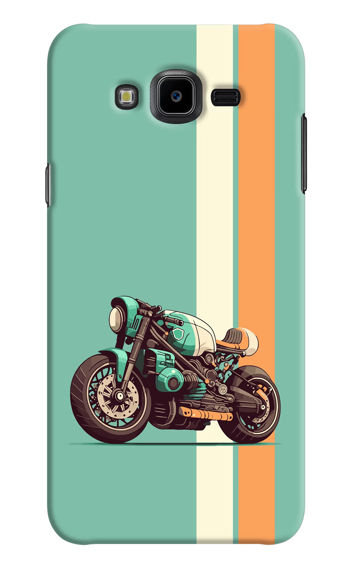 Striped Moto Drift Samsung J7 Nxt Hard Case Back Cover by Casekaro
