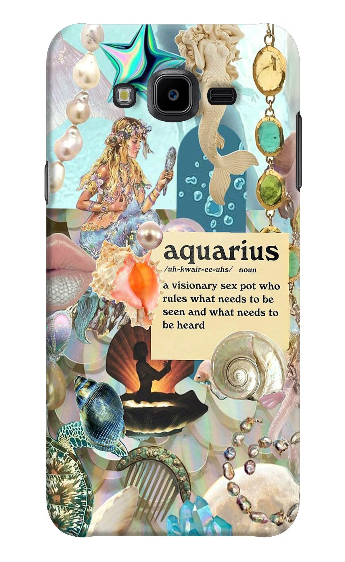 Aquarius Zodiac Samsung J7 Nxt Hard Case Back Cover by Casekaro