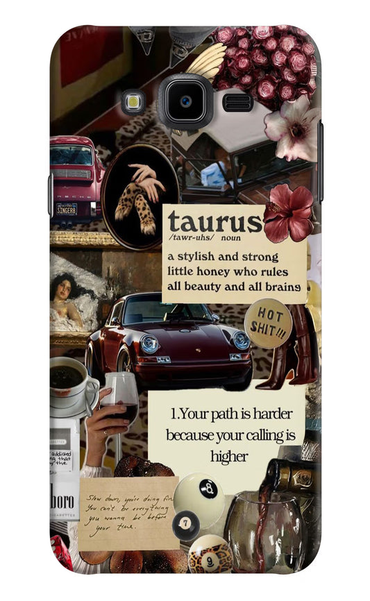 Taurus Zodiac Samsung J7 Nxt Hard Case Back Cover by Casekaro