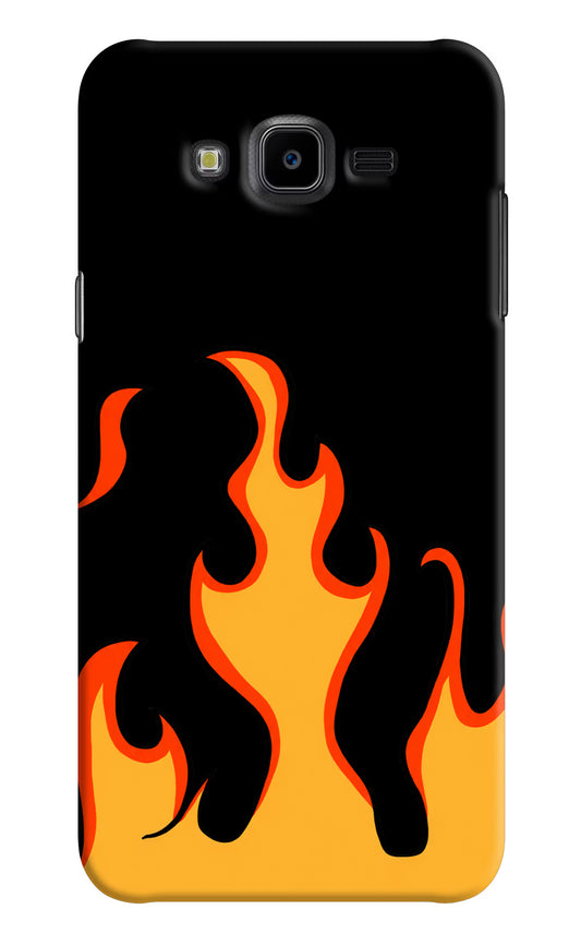 Fired Up – Black Samsung J7 Nxt Hard Case Back Cover by Casekaro