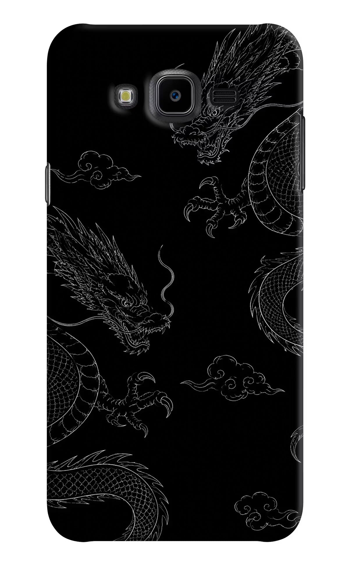 Twin Dragons Samsung J7 Nxt Hard Case Back Cover by Casekaro