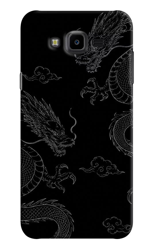 Twin Dragons Samsung J7 Nxt Hard Case Back Cover by Casekaro