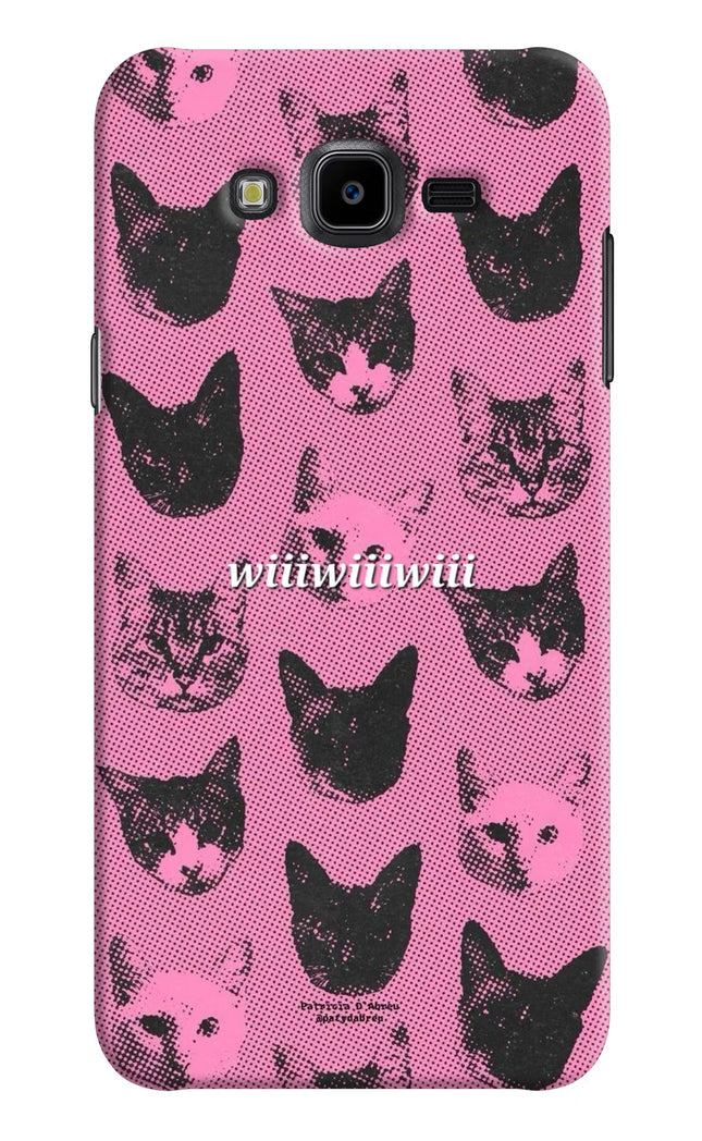 Pink Cats Samsung J7 Nxt Hard Case Back Cover by Casekaro