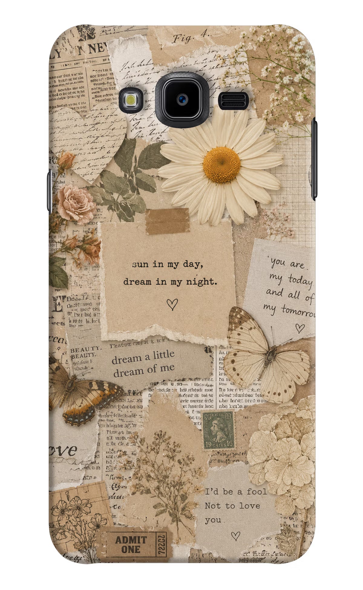Vintage case Samsung J7 Nxt Back Cover