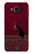 Midnight Cat Samsung J7 Nxt Hard Case Back Cover by Casekaro