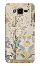 White Lily Samsung J7 Nxt Hard Case Back Cover by Casekaro