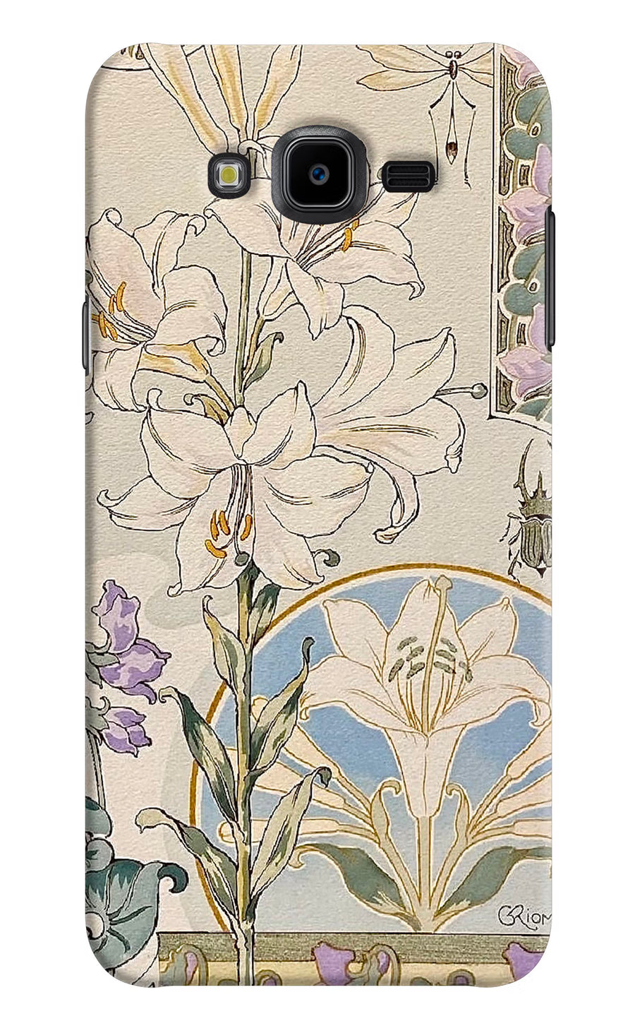 White Lily Samsung J7 Nxt Back Cover, Hard case