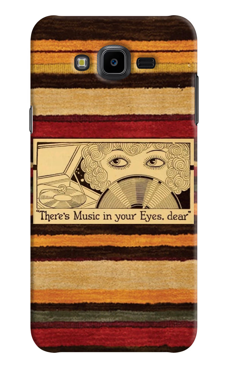 Vinyl Stripes Samsung J7 Nxt Back Cover, Hard case