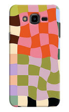 Wavy Grid Samsung J7 Nxt Hard Case Back Cover by Casekaro