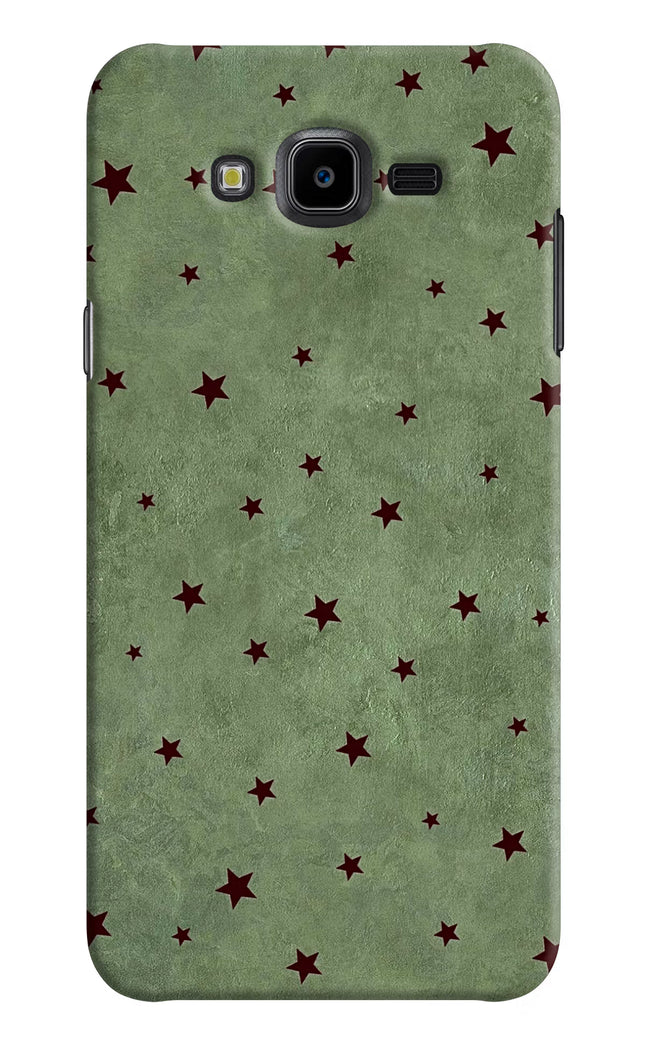 Green Stars Samsung J7 Nxt Hard Case Back Cover by Casekaro