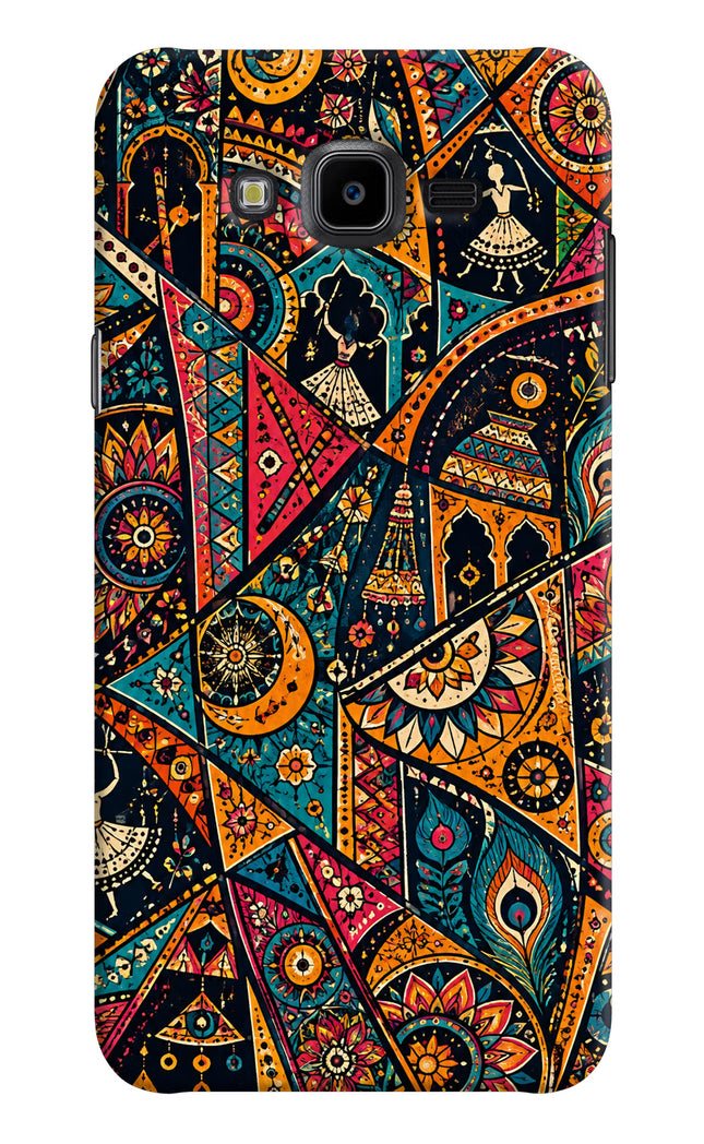 Folk Print Samsung J7 Nxt Hard Case Back Cover by Casekaro