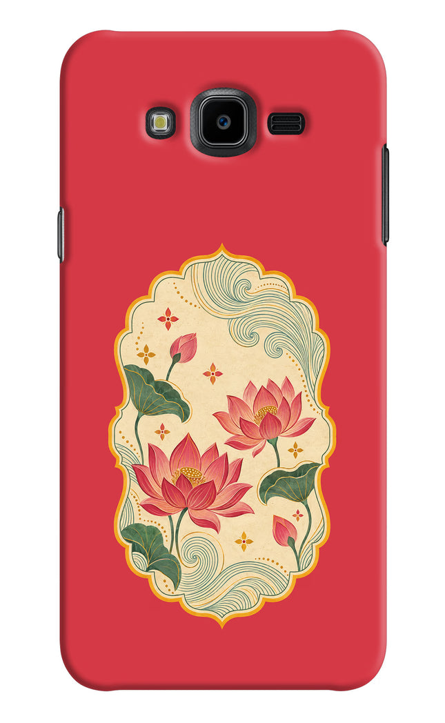 Pink Lotus Samsung J7 Nxt Hard Case Back Cover by Casekaro