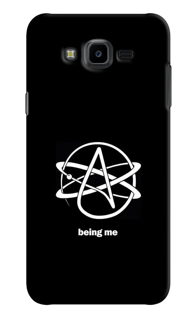 Atheist Symbol Samsung J7 Nxt Hard Case Back Cover by Casekaro
